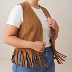 CHALECO BOHO FLECOS