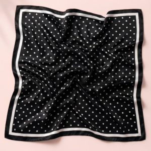 PAÑOLETA POLKA DOT NEGRA
